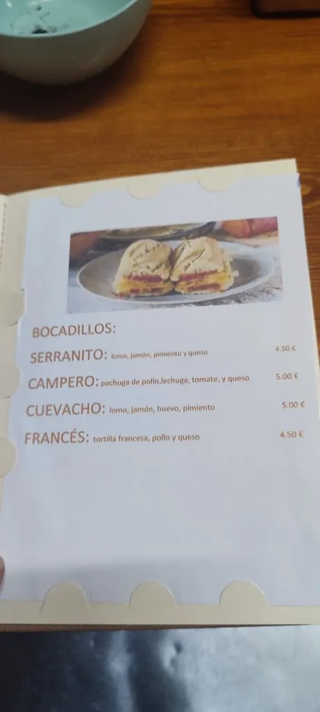 Menu_Bar-Restaurante Morana_Cuevas de San Marcos_image_3