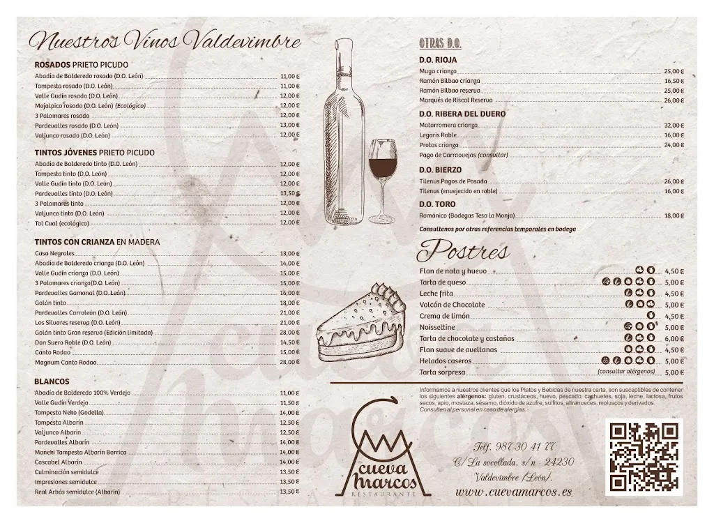 Menu_Cueva Marcos_Cuevas de San Marcos_immagine_2