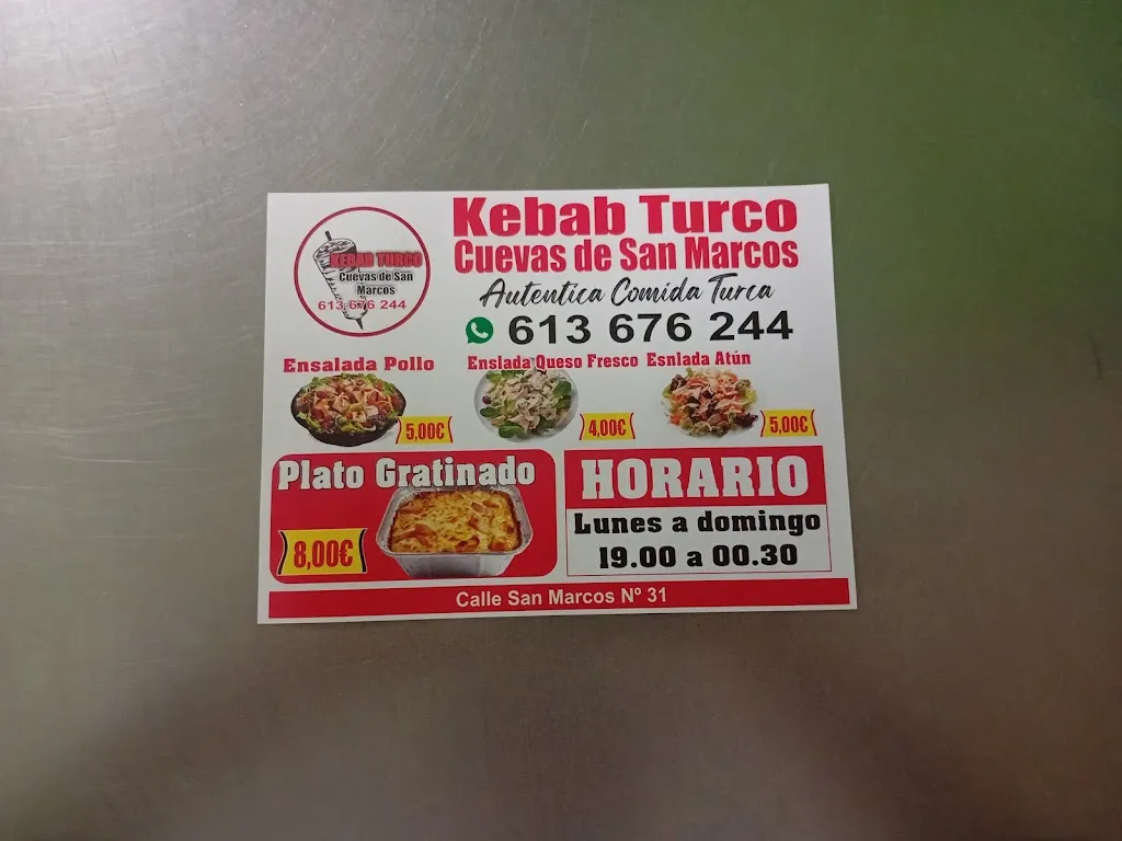 Menu_Kebab Turco Cuevas De San Marcos_Cuevas de San Marcos_image_1