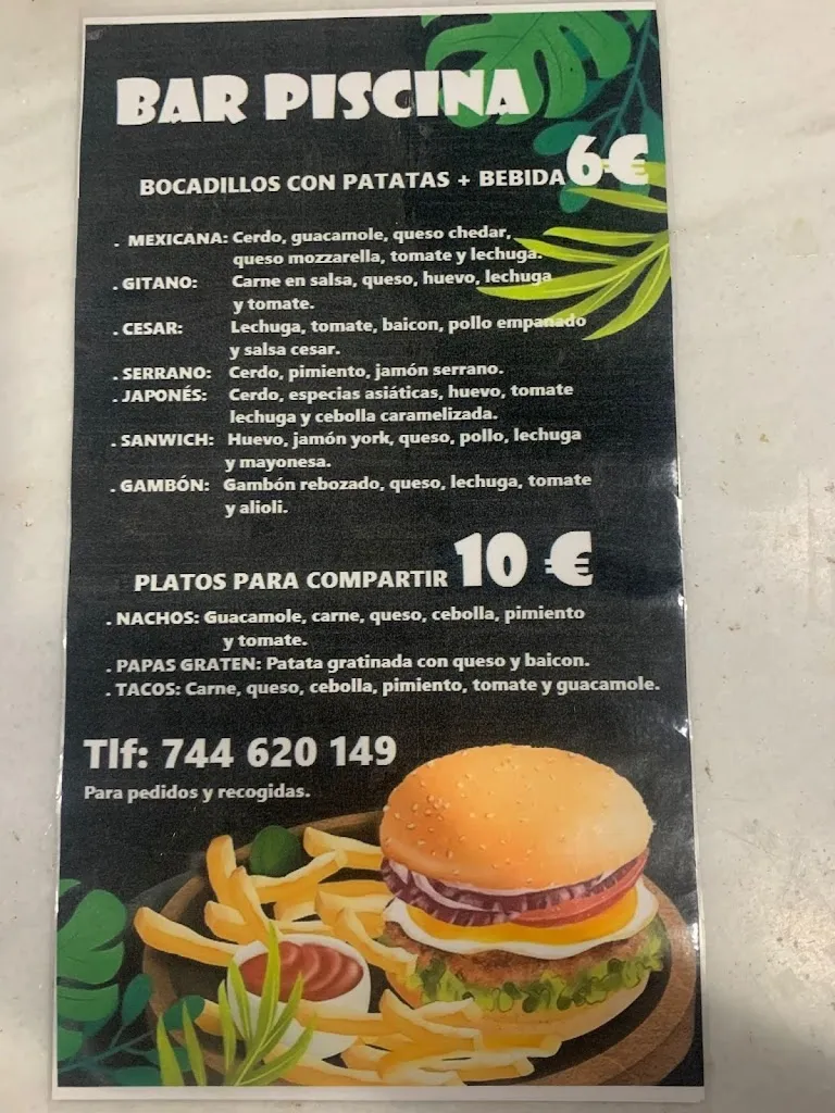 Menu_Bar restaurante la Piscina_Cuevas de San Marcos_image_1