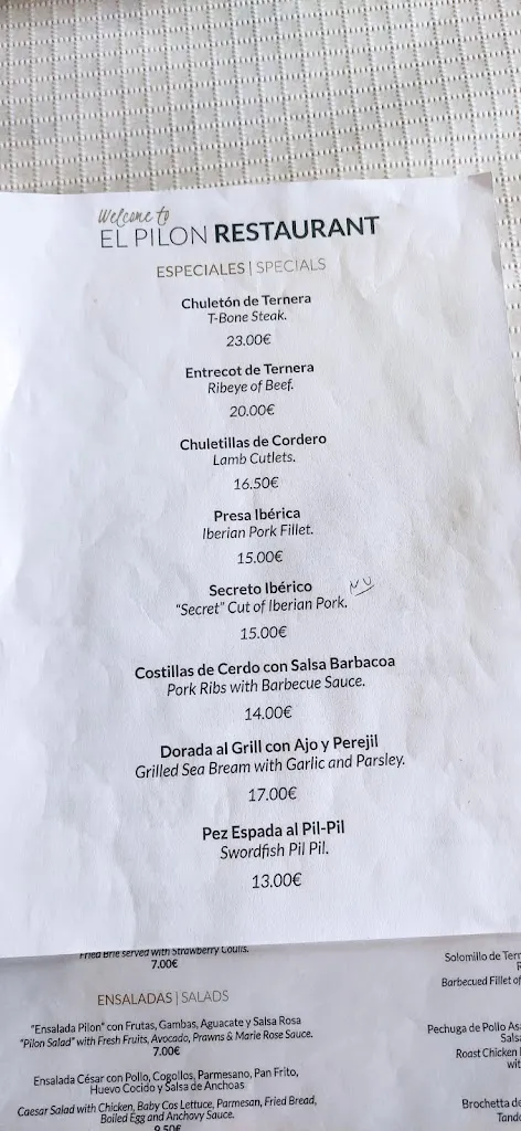 Menu_Restaurante El Pilón_Cómpeta_immagine_4