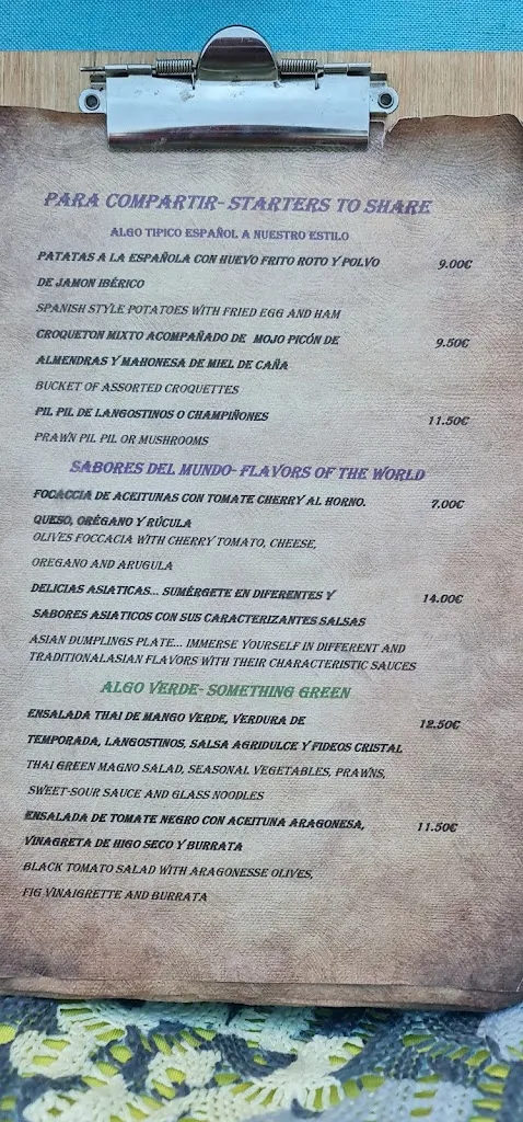 Menu_Restaurante Siddhartha on the Rock_Cómpeta_image_1