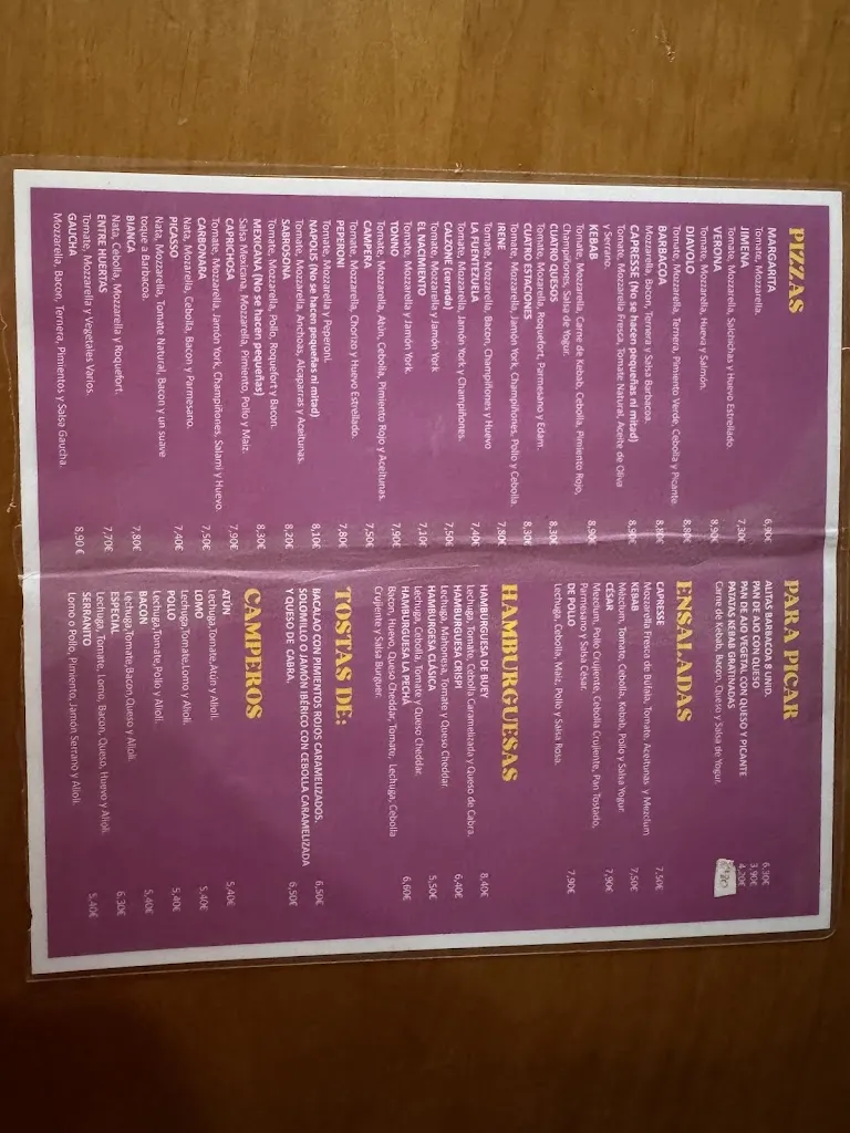 Menu_Pizzeria Picasso_Cuevas del Becerro_image_3