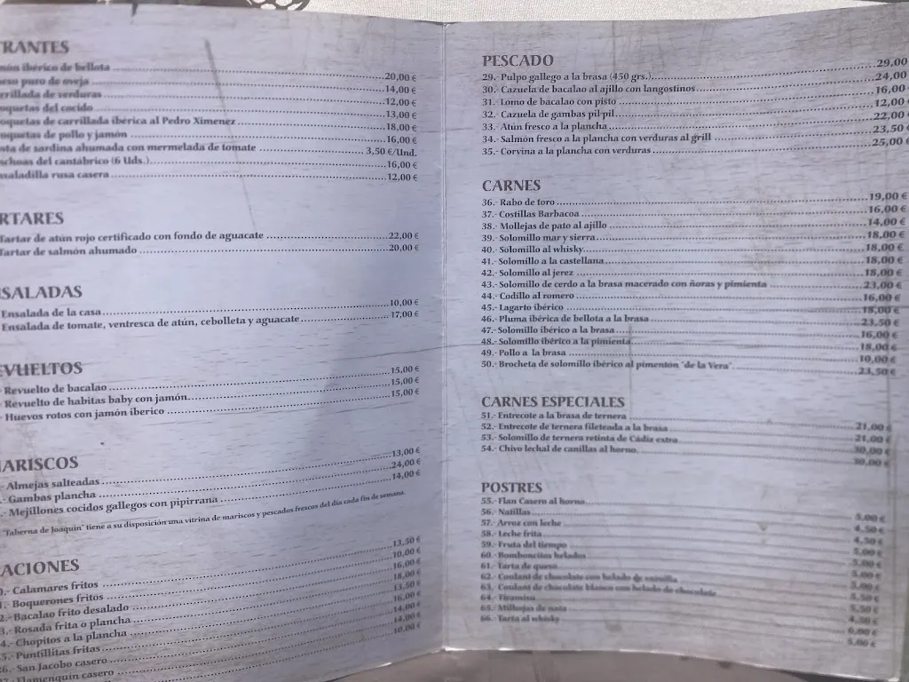 Menu_La Taberna de Joaquín_Fuente de Piedra_image_3