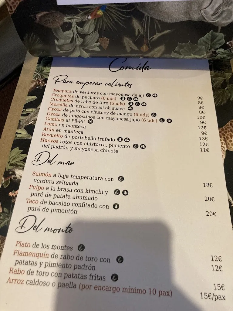 Menu_Tierra Santa_Cártama_immagine_2