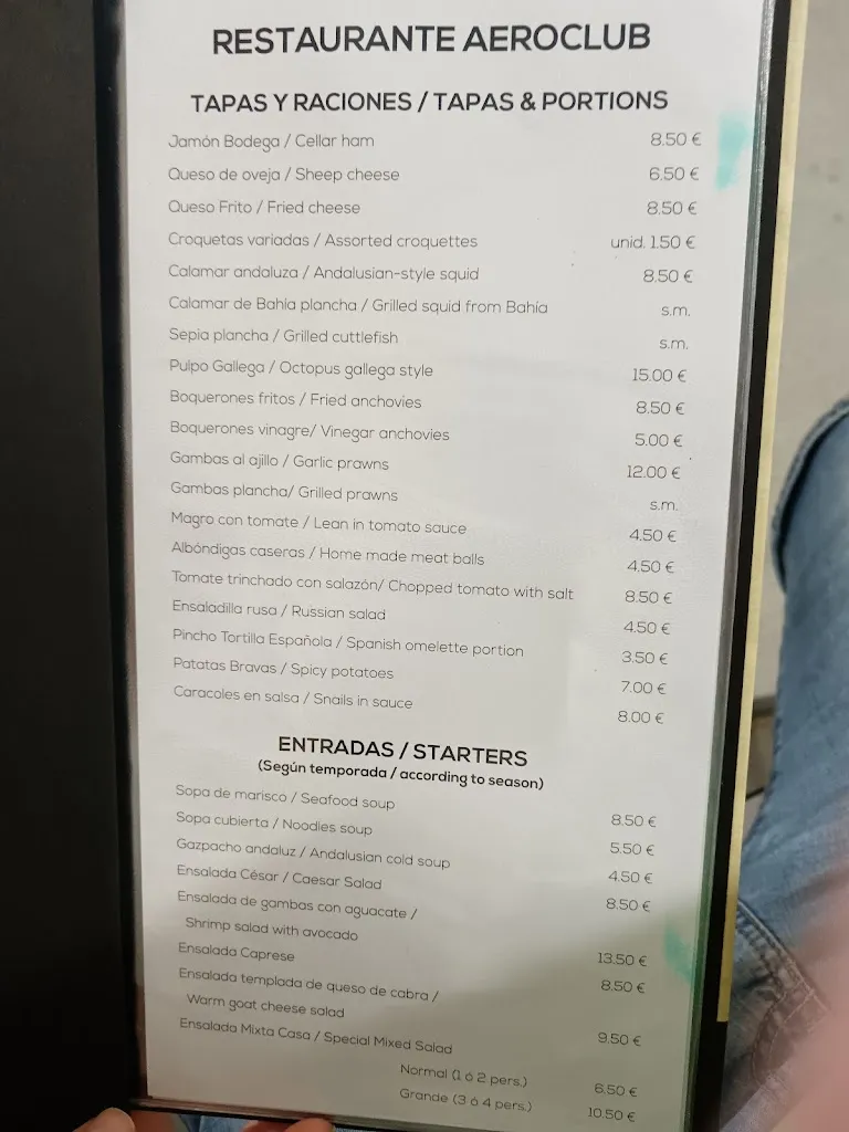 Menu_Bar Restaurante Aeroclub Mutxamel_Mutxamel_image_2