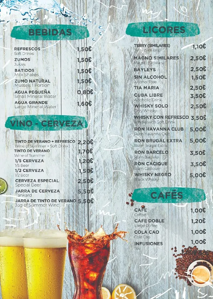 Menu_Bar Taboada_Cártama_immagine_2