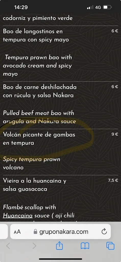 Menu_Nakara Sushi Bar_Cártama_image_1