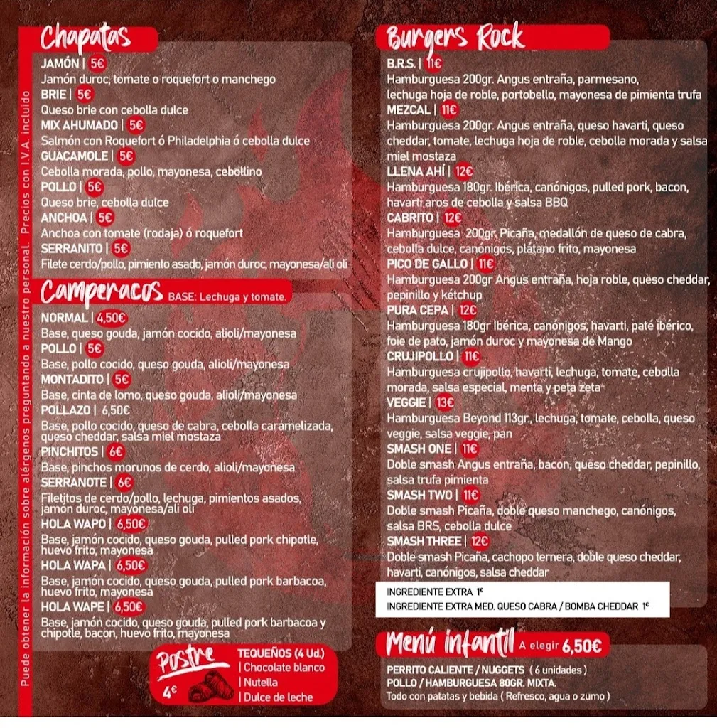 Menu_Burger Rock Station_Cártama_image_1