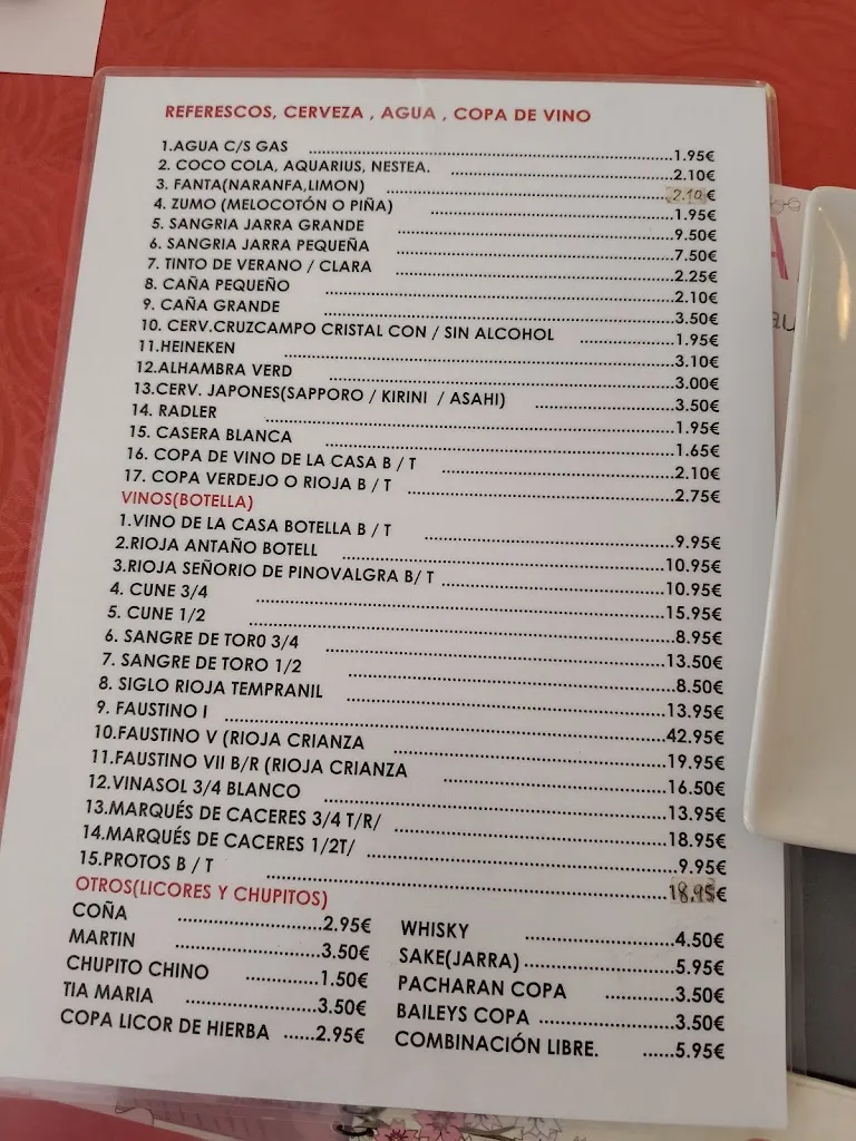 Menu_Restaurante Chino Asia_Cártama_immagine_1