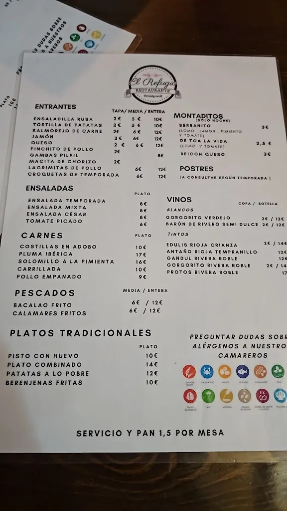 Menu_Restaurante El Refugio_Genalguacil_immagine_1