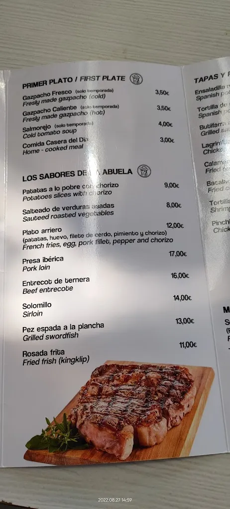 Menu_Restaurante El Refugio_Genalguacil_immagine_2