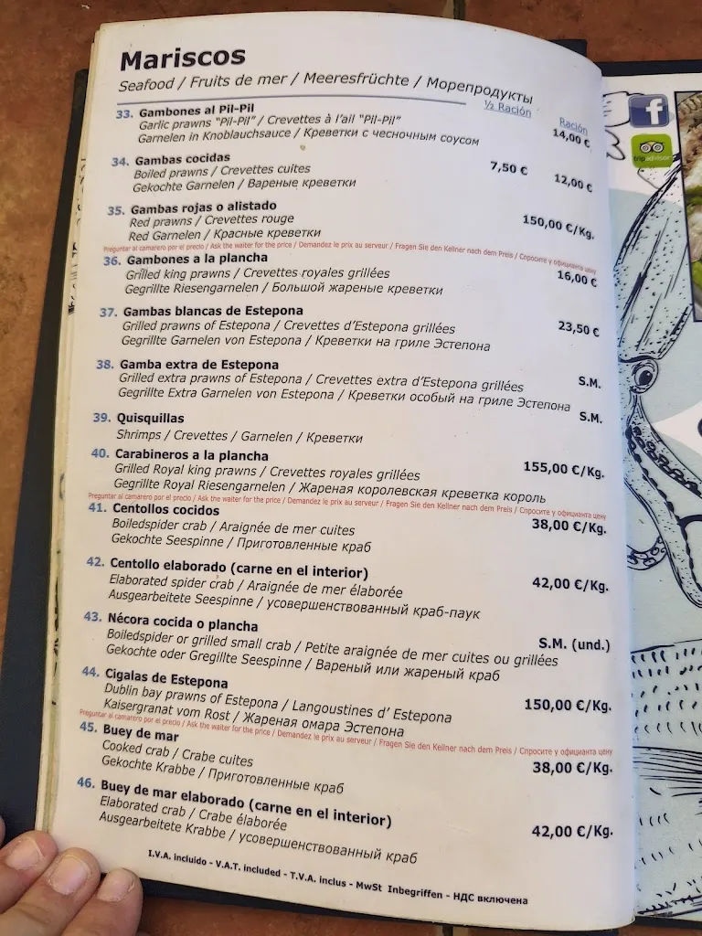 Menu_Restaurante La Escollera_Estepona_image_1