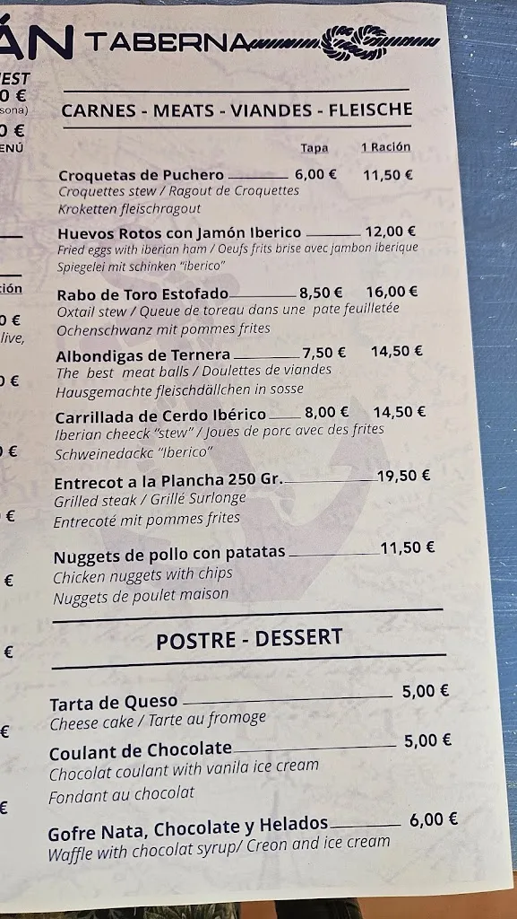 Menu_Taberna Mar de Alboran_Estepona_image_1