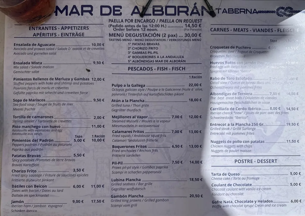 Menu_Taberna Mar de Alboran_Estepona_image_2