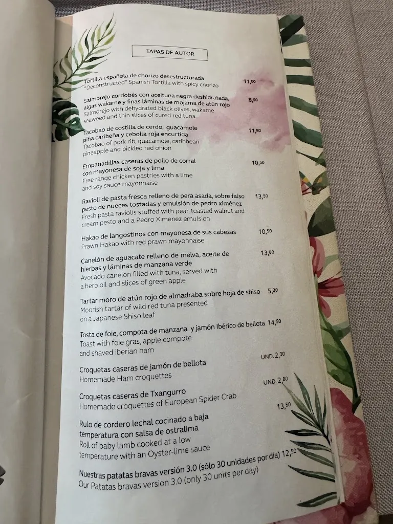 Menu_La Bulla Gastrobar_Estepona_image_1