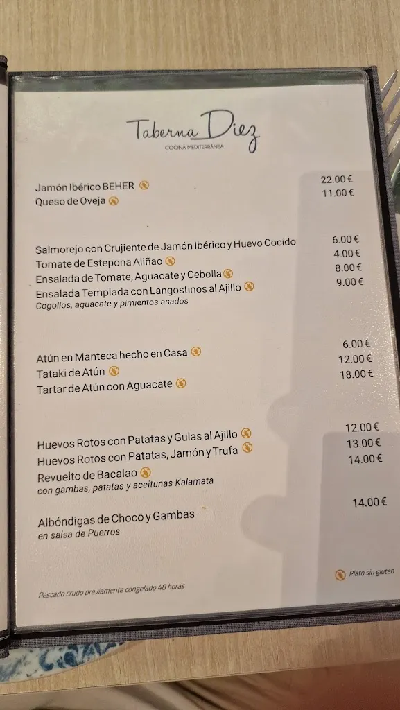 Menu_Restaurante Taberna Diez_Estepona_image_3