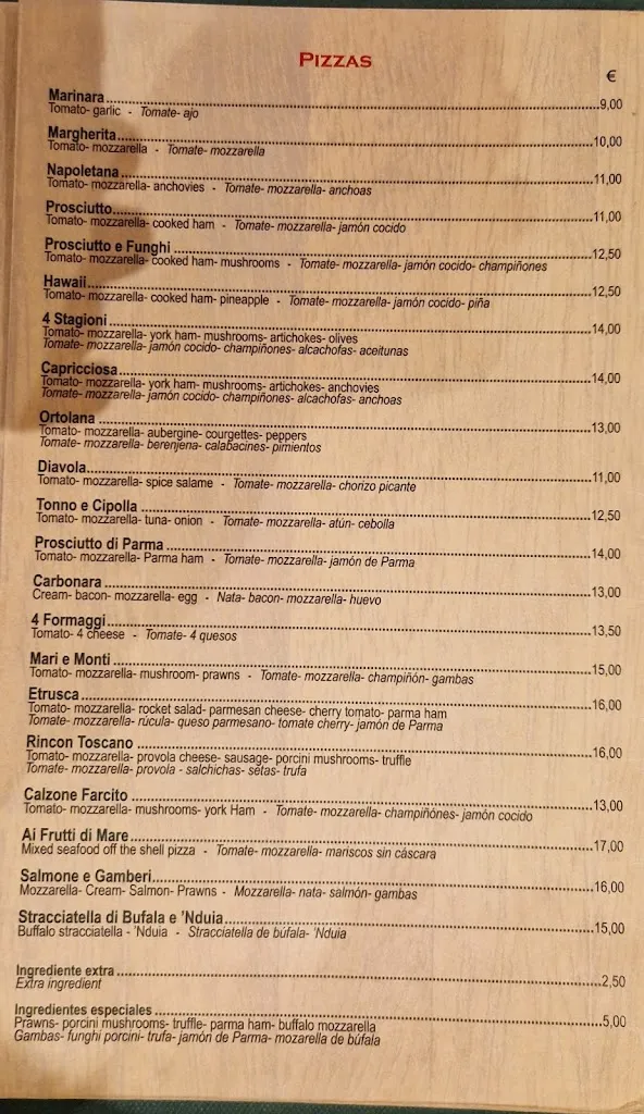 Menu_Restaurante El Rincón Toscano_Estepona_image_3