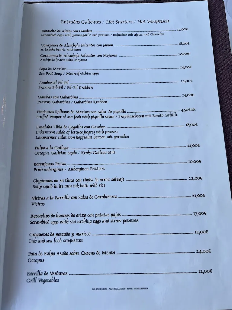 Menu_Restaurante El Pescador_Estepona_immagine_1
