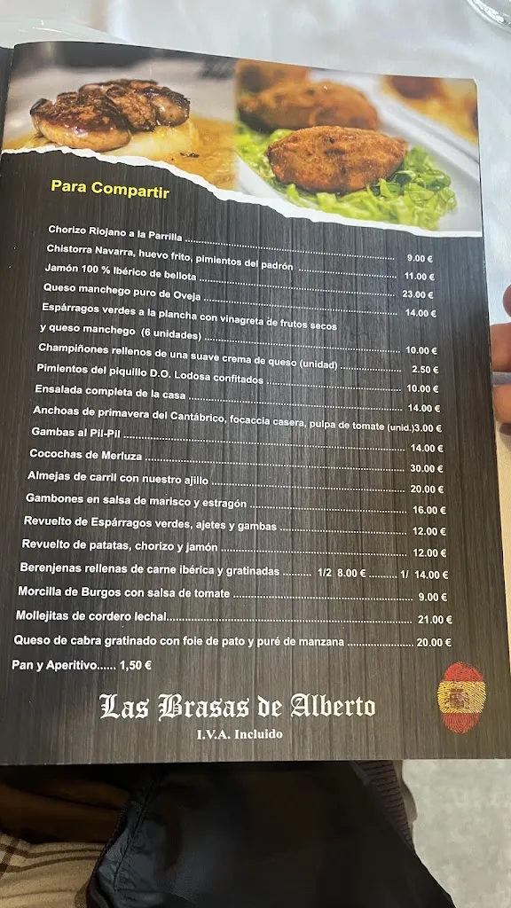 Menu_Las Brasas de Alberto_Estepona_image_1
