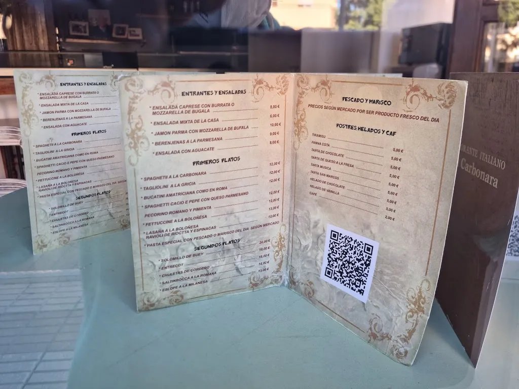 Menu_La Carbonara._Estepona_image_3