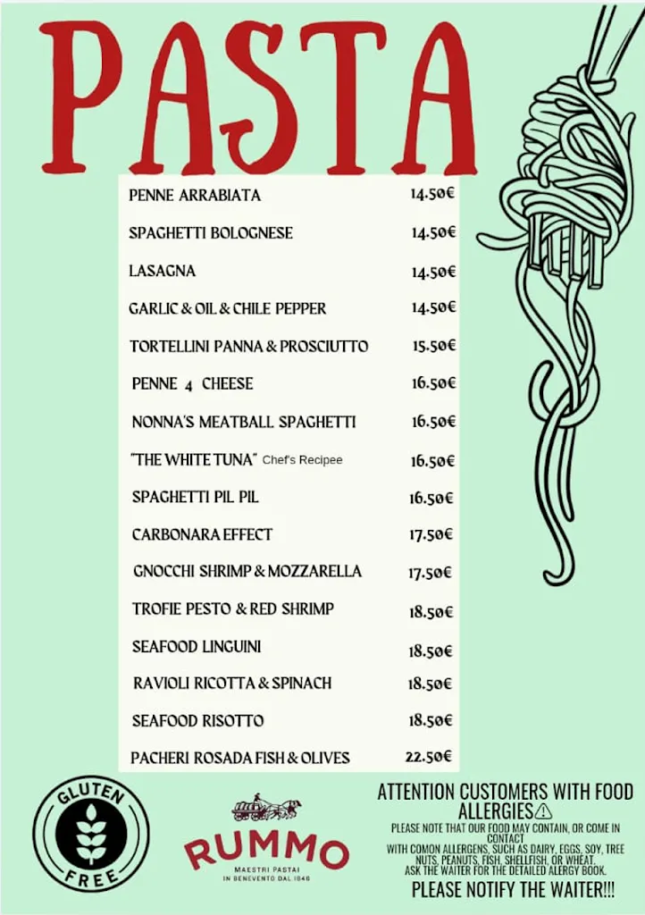 Menu_Pavarotti Italian Cuisine_Estepona_image_3