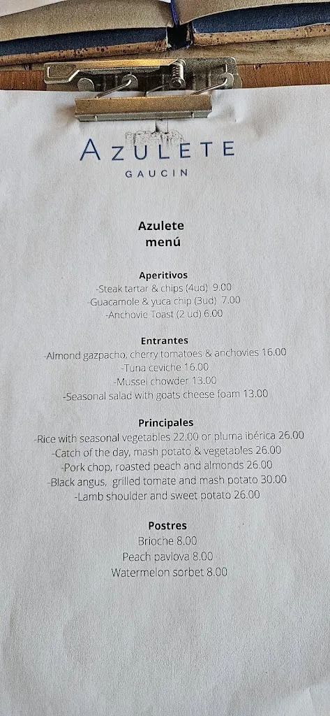Menu_Azulete Restaurante_Gaucín_image_1
