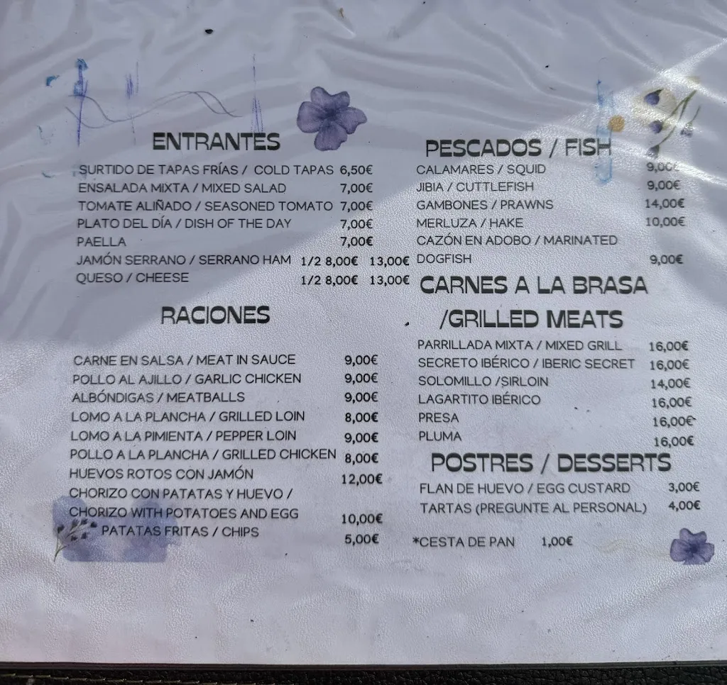 Menu_Venta La Serranía_Gaucín_image_1