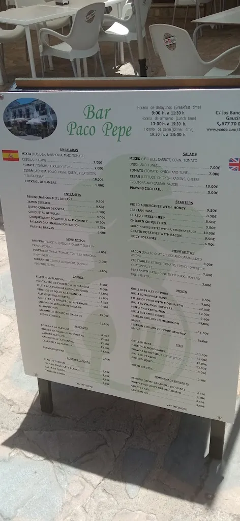 Menu_BAR PACO PEPE_Gaucín_image_2