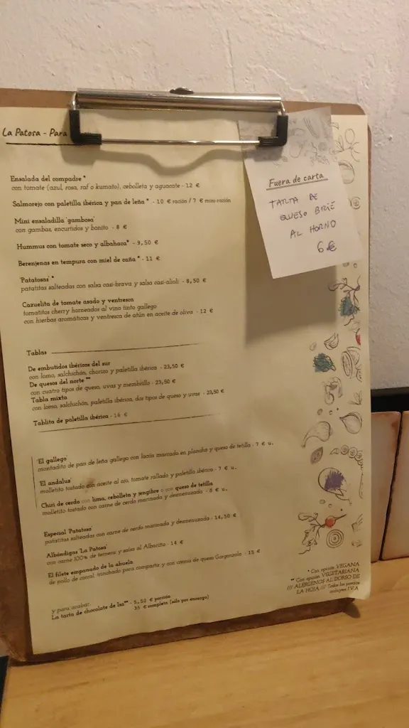 Menu_Taberna La Patosa_Humilladero_immagine_4