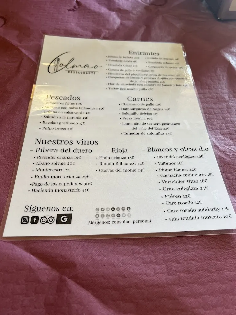 Menü_Restaurante El Colmao Humilladero_Humilladero_Bild_1