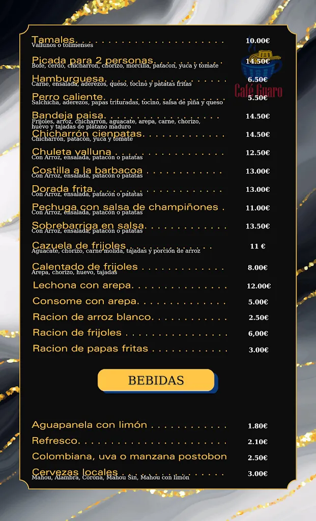 Menu_Café Guaro_Guaro_image_1