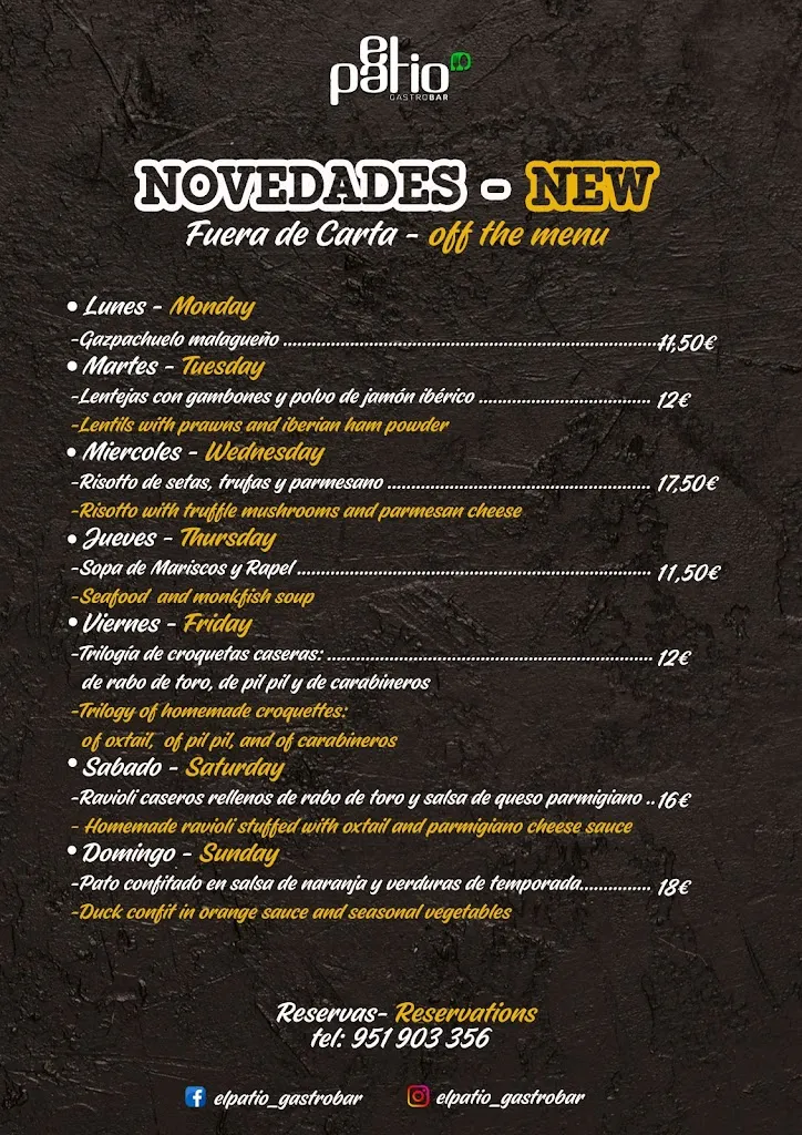 Menu_El Patio Gastrobar_Fuengirola_image_1