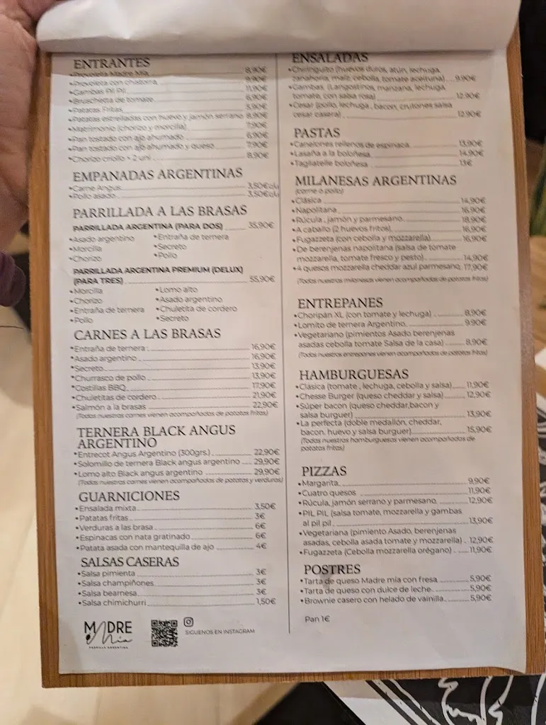Menu_Madre Mía Fuengirola_Fuengirola_image_3