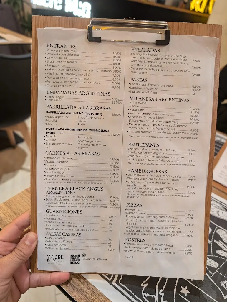 Menu_Madre Mía Fuengirola_Fuengirola_image_4