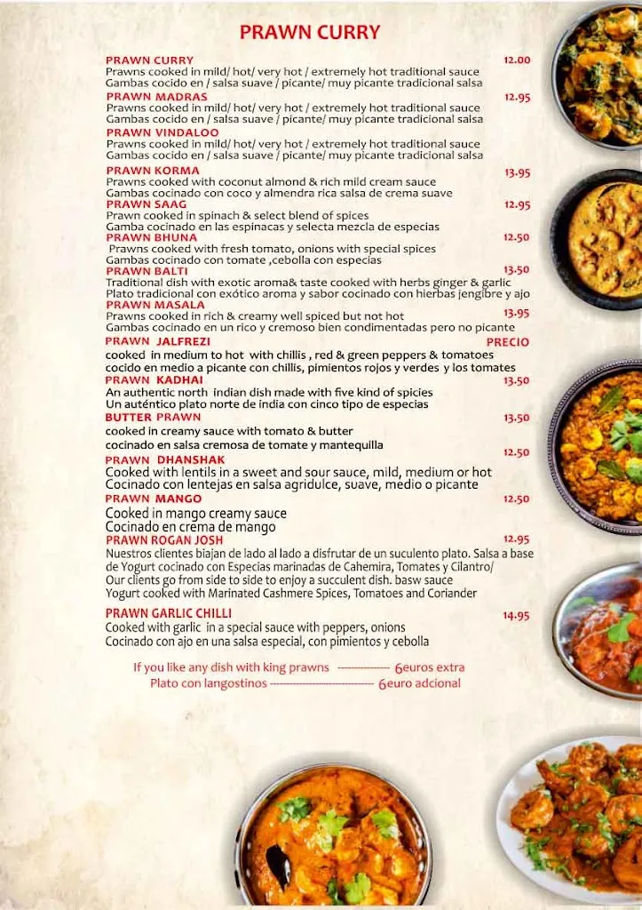 Menu_Bollywood Indian Restaurant Fuengirola_Fuengirola_image_3