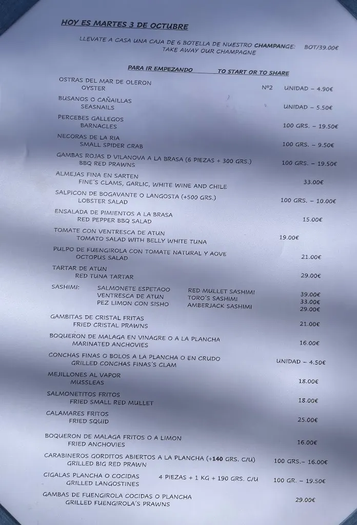 Menu_Marisquería Los Marinos Jose_Fuengirola_image_4