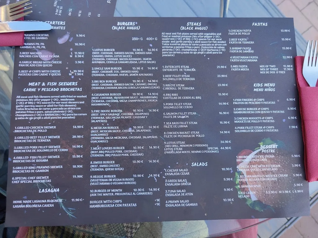 Menu_Lotus Steak & Burger House_Fuengirola_image_3