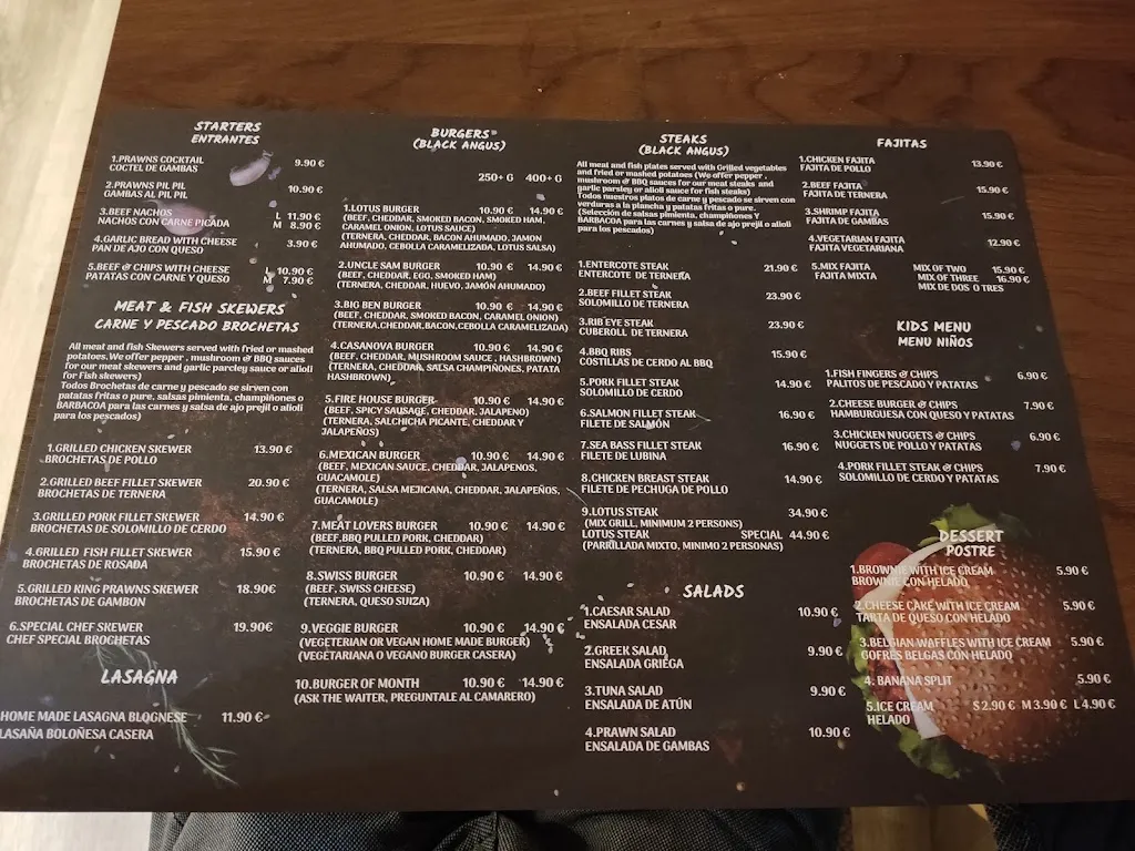 Menu_Lotus Steak & Burger House_Fuengirola_image_4