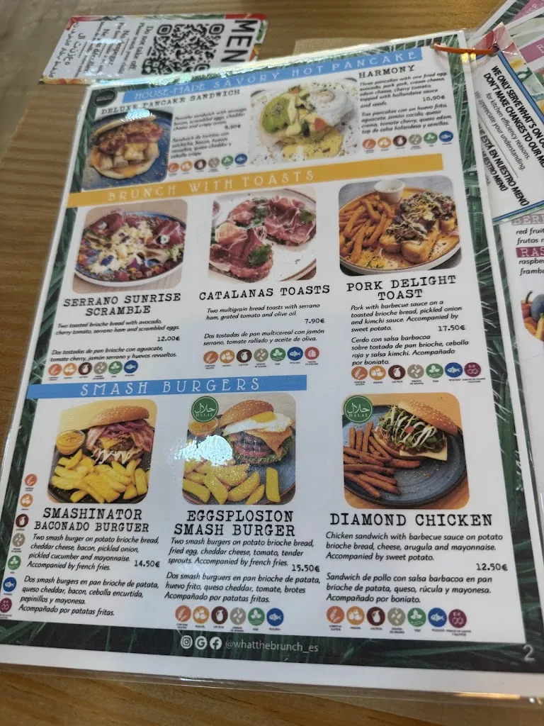 Menu_What the Brunch Fuengirola._Fuengirola_image_2