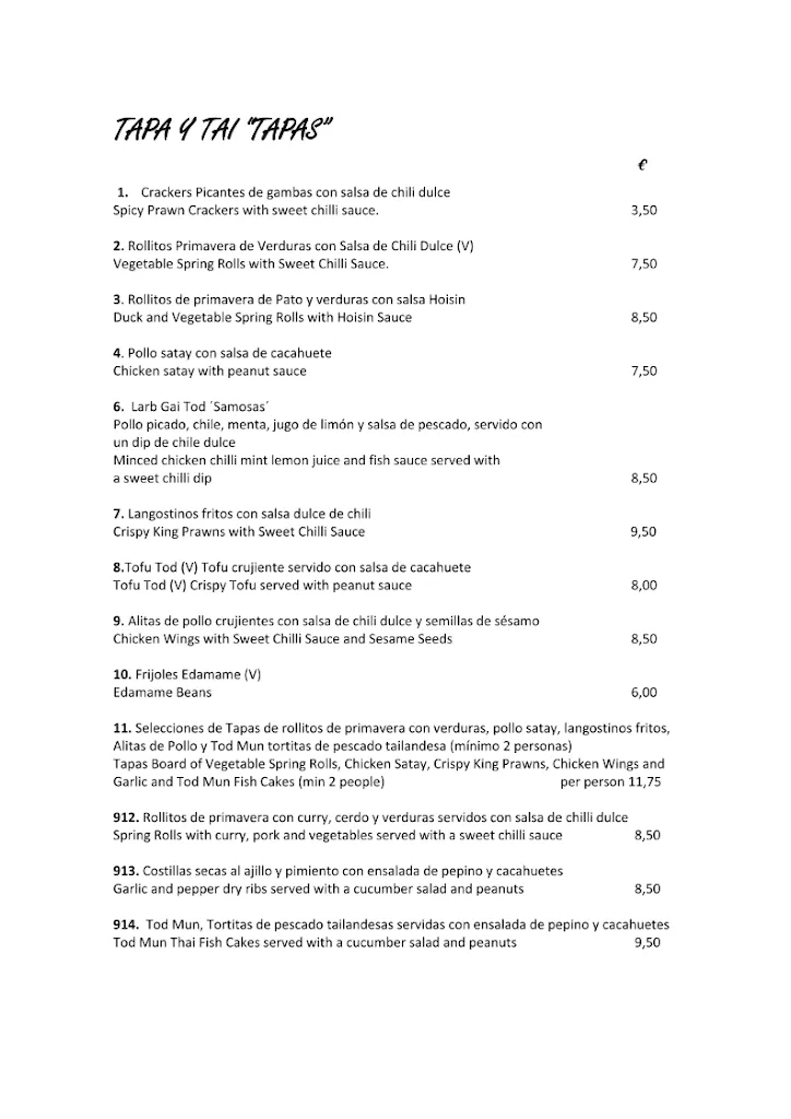 Menu_Authentic Thai Restaurant in Fuengirola - Tapa y Tai by My Thai_Fuengirola_image_1