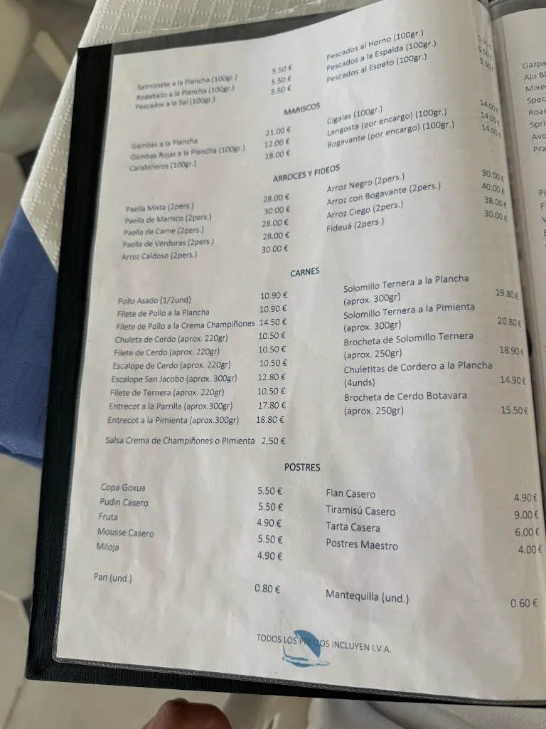 Menu_Restaurante Botavara_Fuengirola_immagine_2