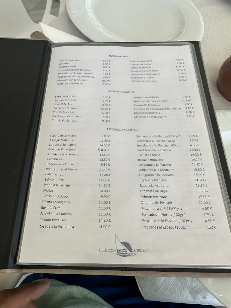 Menu_Restaurante Botavara_Fuengirola_immagine_3