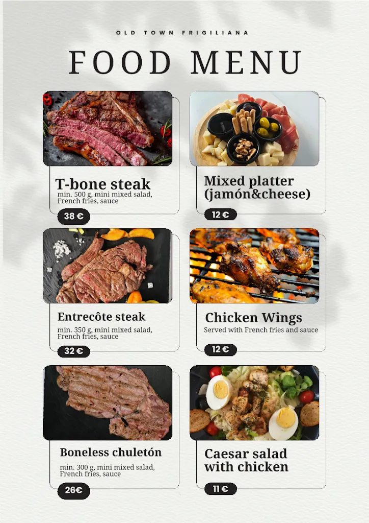 Menu_Old Town Restaurant & Bar | Frigiliana_Frigiliana_image_2