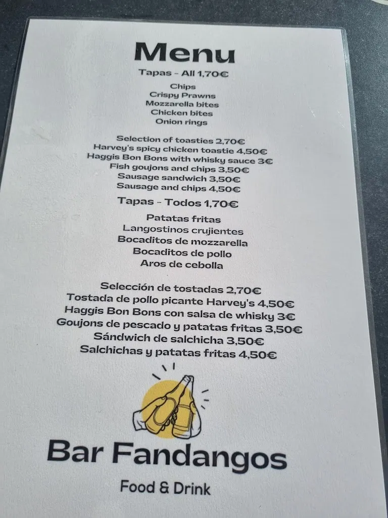 Menu_Bar Fandangos Frigiliana_Frigiliana_image_1