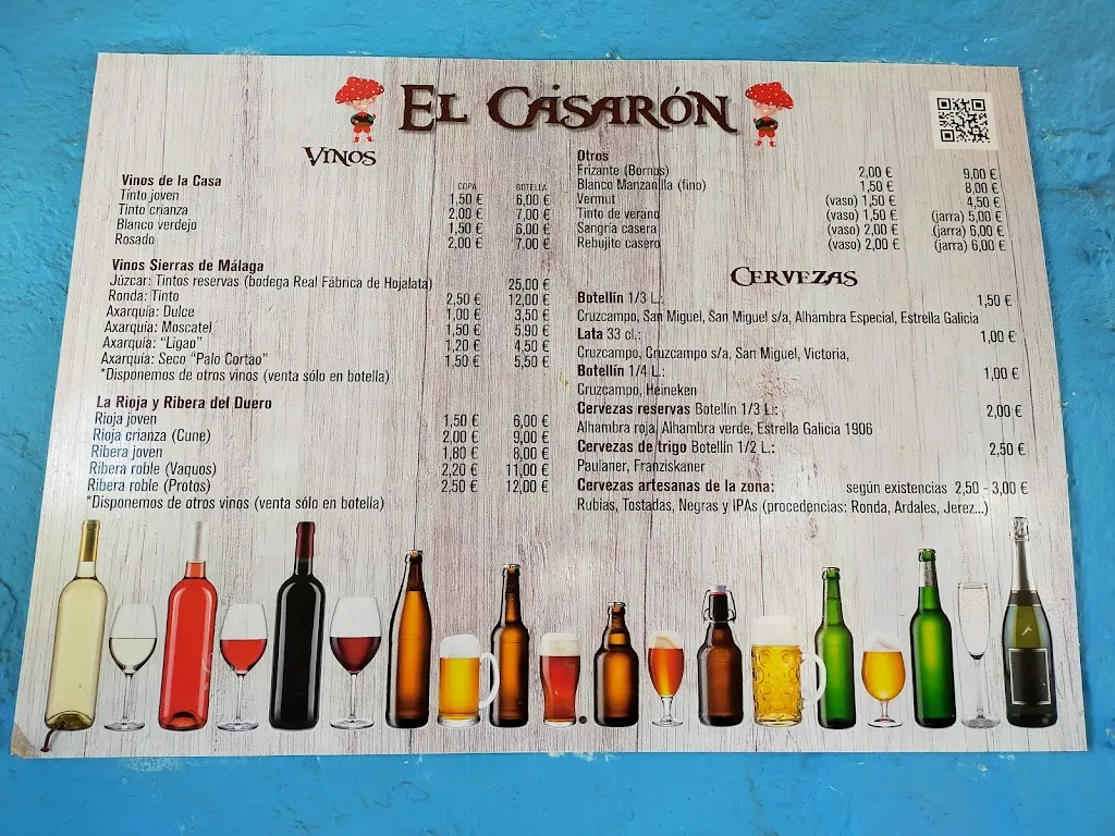 Menu_Bar El Casarón_Júzcar_image_1