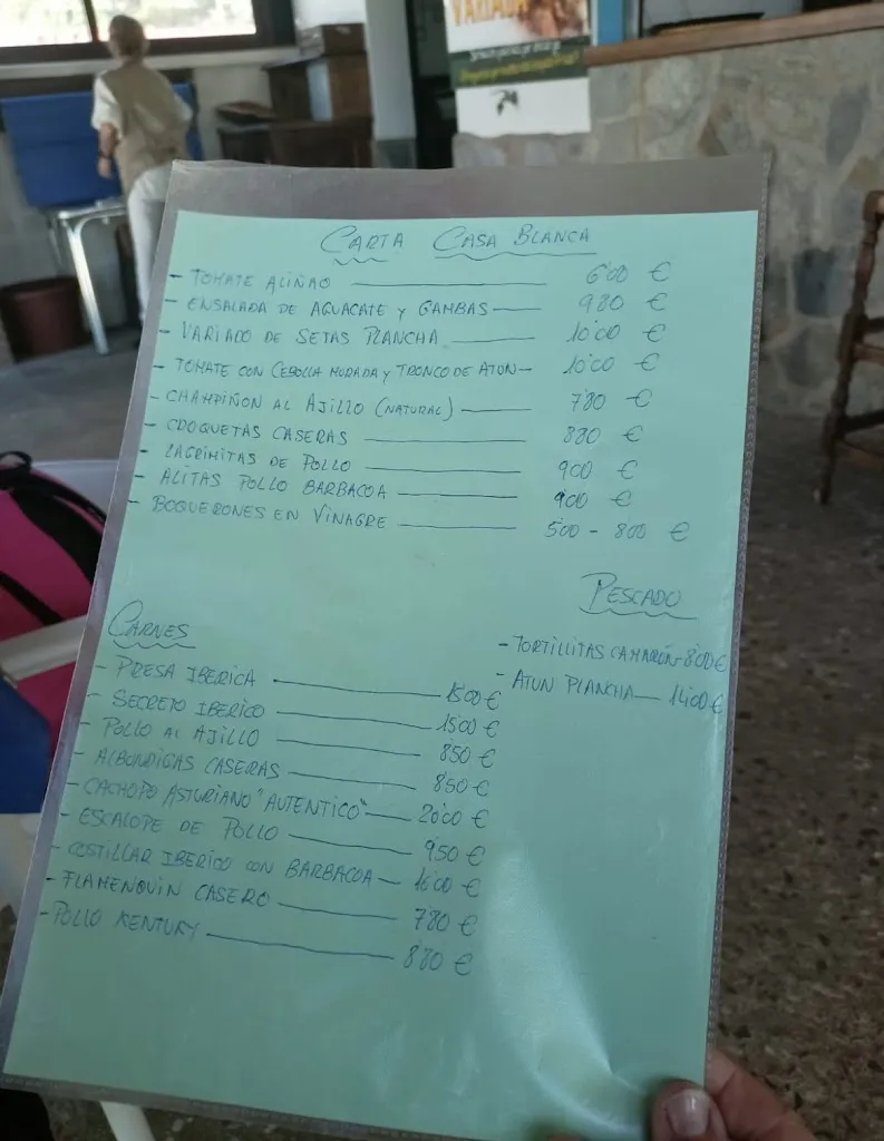 Menu_bar restaurante casa blanca_Júzcar_image_2