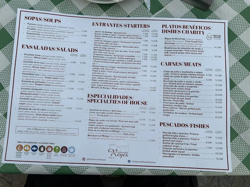 Menu_Bar Restaurante Reyes_Moclinejo_image_1