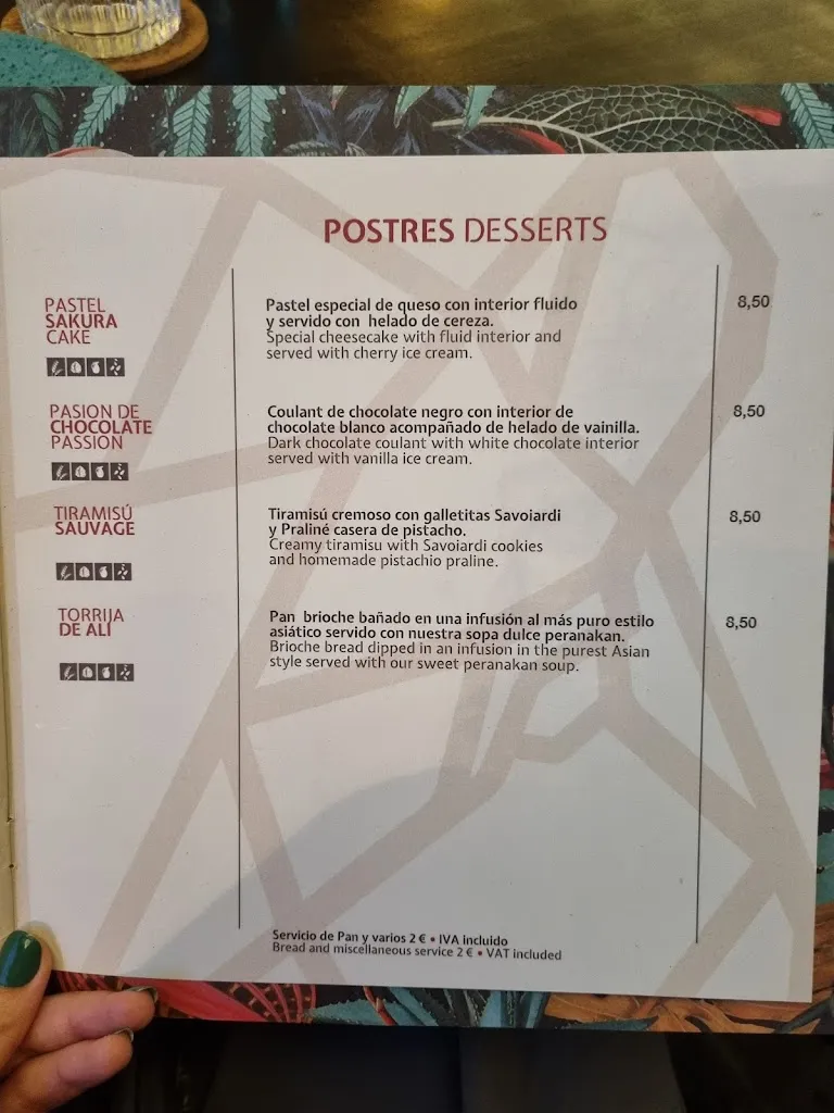 Menu_SAUVAGE Restaurante_Marbella_image_3