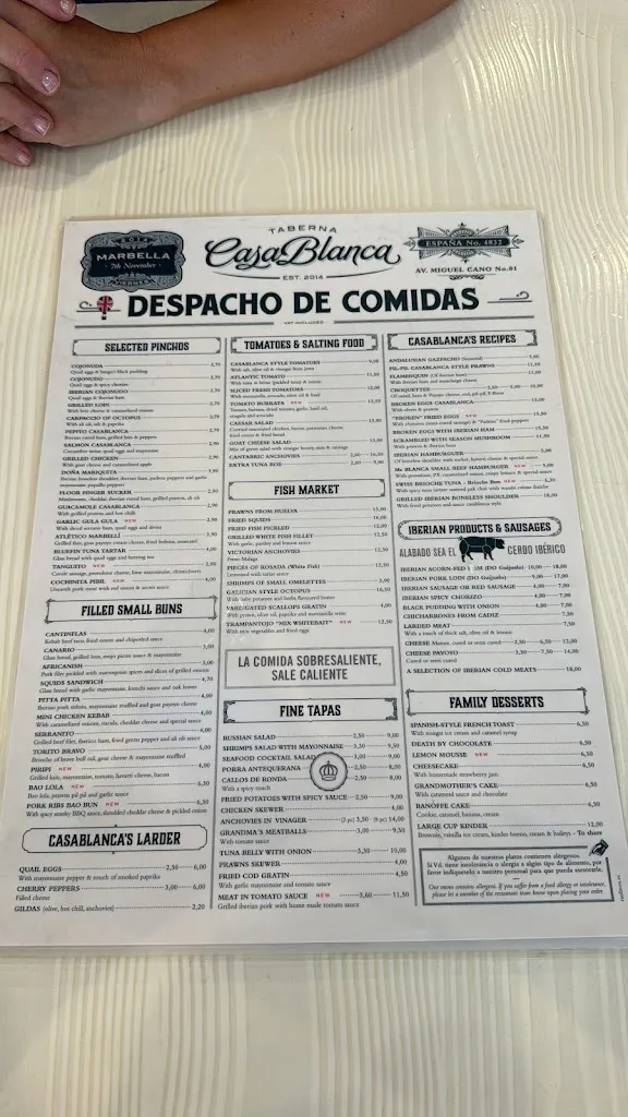 Menu_Taberna Casa Blanca_Marbella_image_4